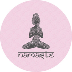 Lotus Pose Multipurpose Round Labels - 5"