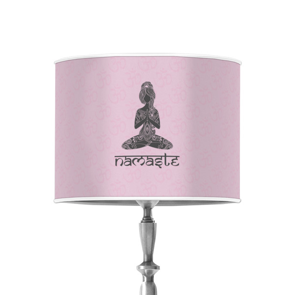 Custom Lotus Pose 8" Drum Lamp Shade - Poly-film