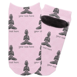 Lotus Pose Adult Ankle Socks (Personalized)