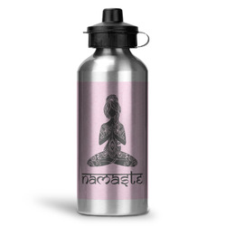 Lotus Pose Water Bottles - 20 oz - Aluminum