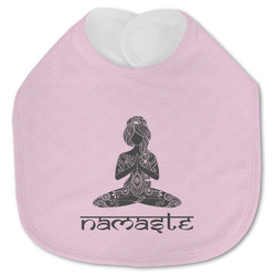 Lotus Pose Jersey Knit Baby Bib