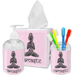 Lotus Pose Acrylic Bathroom Accessories Set