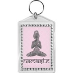 Lotus Pose Bling Keychain (Personalized)