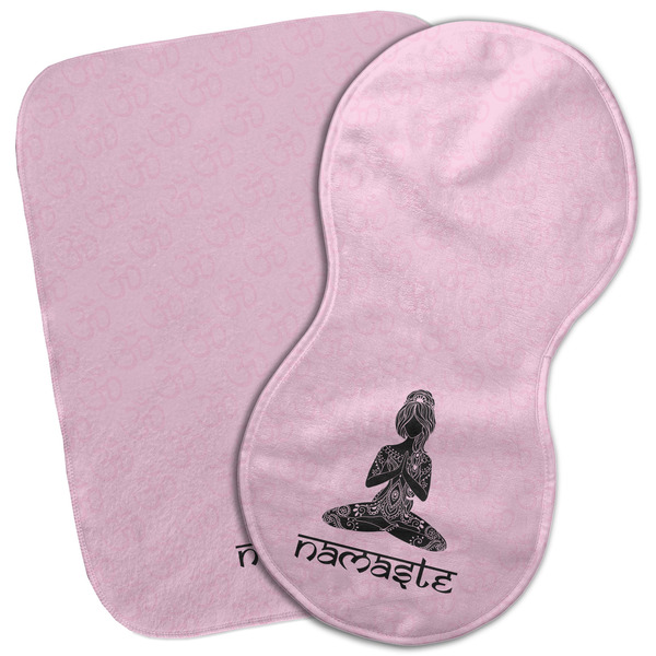 Custom Lotus Pose Burp Cloth