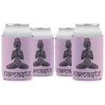 Lotus Pose Can Cooler (12 oz) - Set of 4