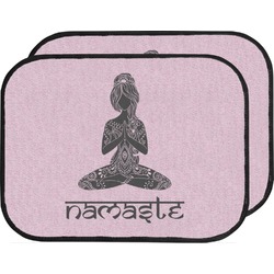 Lotus Pose Car Floor Mats (Back Seat) (Personalized)