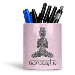 Lotus Pose Ceramic Pen Holder