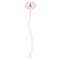 Lotus Pose Clear Plastic 7" Stir Stick - Oval - Single Stick