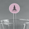 Lotus Pose Clear Plastic 7" Stir Stick - Round - Main