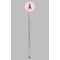 Lotus Pose Clear Plastic 7" Stir Stick - Round - Single Stick