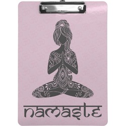 Lotus Pose Clipboard (Letter Size) (Personalized)