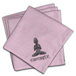 Lotus Pose Cloth Napkins (Set of 4) (Personalized)