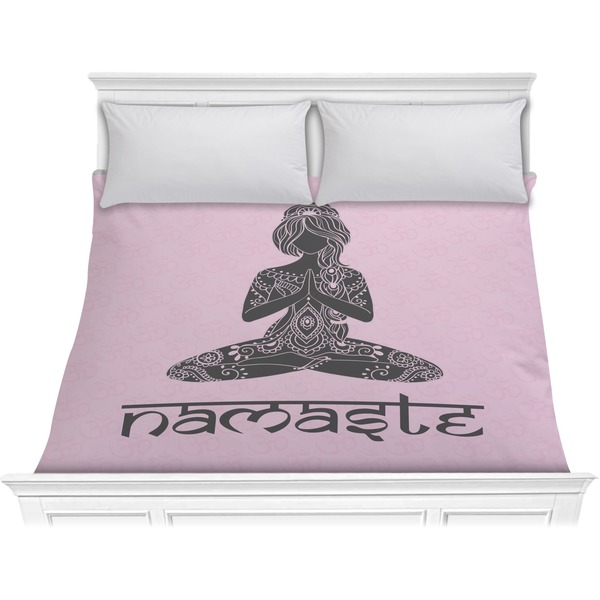 Custom Lotus Pose Comforter - King (Personalized)