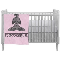 Lotus Pose Crib Comforter / Quilt (Personalized)