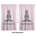 Lotus Pose Curtain Panel - Custom Size