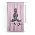 Lotus Pose Curtain Panel - Custom Size