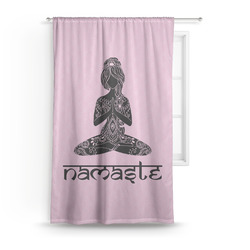 Lotus Pose Curtain Panel - Custom Size