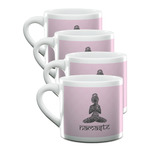 Lotus Pose Double Shot Espresso Cups - Set of 4