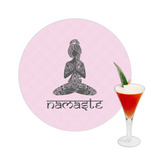 Lotus Pose Printed Drink Topper -  2.5"