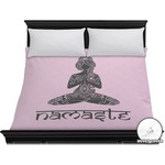 Lotus Pose Duvet Cover - King (Personalized)