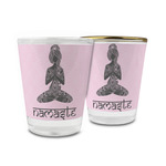 Lotus Pose Glass Shot Glass - 1.5 oz