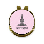 Lotus Pose Golf Ball Marker - Hat Clip - Gold