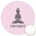 Lotus Pose Printed Cookie Topper - 3.25"