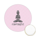 Lotus Pose Printed Cookie Topper - 2.15"