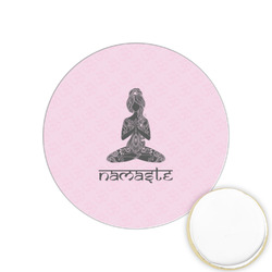 Lotus Pose Printed Cookie Topper - 1.25"