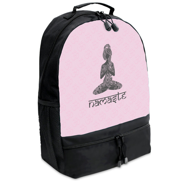 Custom Lotus Pose Backpacks - Black