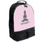 Lotus Pose Large Backpack - Black - Angled View