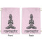 Lotus Pose Large Laundry Bag - Front & Back View