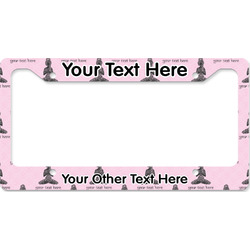 Lotus Pose License Plate Frame - Style B