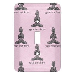 Lotus Pose Light Switch Cover (Single Toggle) (Personalized)
