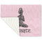 Lotus Pose Linen Placemat - Folded Corner (single side)