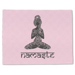 Lotus Pose Single-Sided Linen Placemat - Single