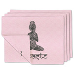 Lotus Pose Double-Sided Linen Placemat - Set of 4