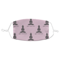 Lotus Pose Adult Cloth Face Mask - Standard (Personalized)