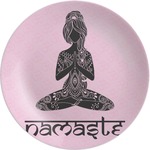 Lotus Pose Melamine Plate (Personalized)