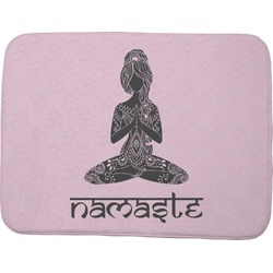 Lotus Pose Memory Foam Bath Mat - 48"x36" (Personalized)