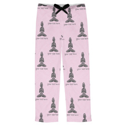 Lotus Pose Mens Pajama Pants - L (Personalized)