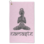 Lotus Pose Microfiber Golf Towel