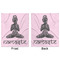 Lotus Pose Minky Blanket - 50"x60" - Double Sided - Front & Back