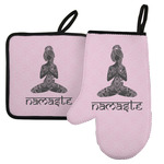 Lotus Pose Left Oven Mitt & Pot Holder Set