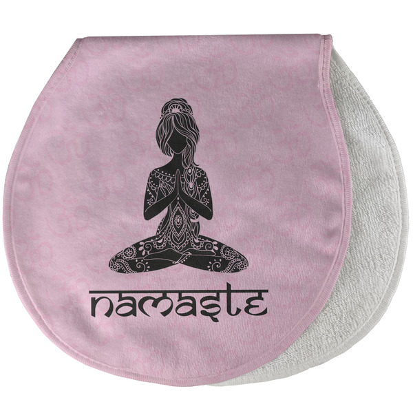 Custom Lotus Pose Burp Pad - Velour