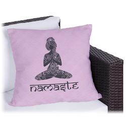Lotus Pose Outdoor Pillow - 20" (Personalized)