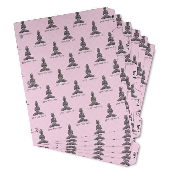 Custom Lotus Pose Binder Tab Divider - Set of 6