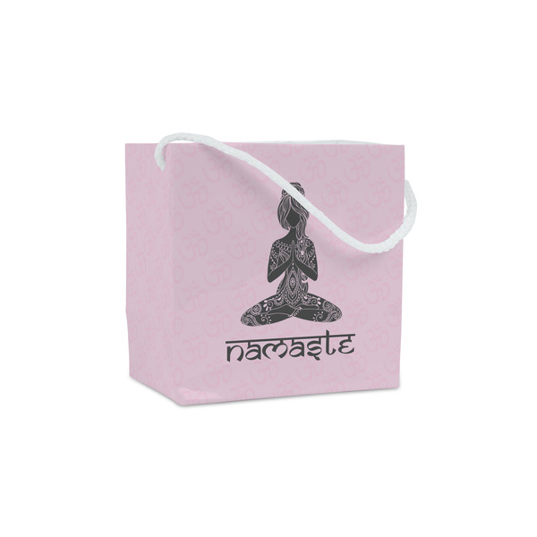 Custom Lotus Pose Party Favor Gift Bags - Matte