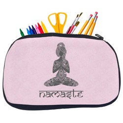 Lotus Pose Neoprene Pencil Case - Medium