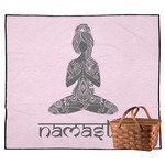 Lotus Pose Outdoor Picnic Blanket (Personalized)